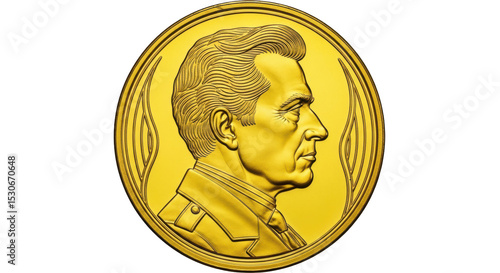 Tablou pe pânză Isolated Nobel Prize Medal