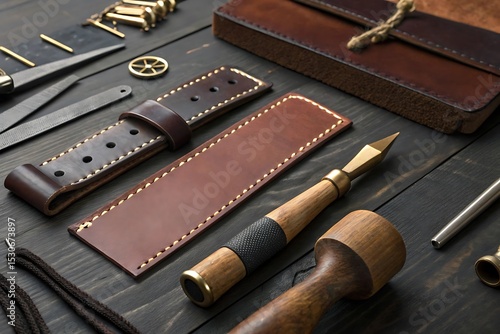 Wallpaper Mural Handcrafted Leather Watch Straps and Accessories A Craftsman's Workshop Torontodigital.ca