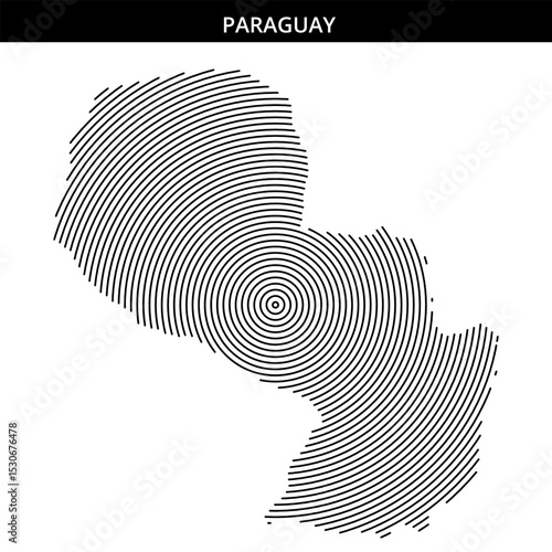Unique circular patterns representing Paraguay's geography and culture