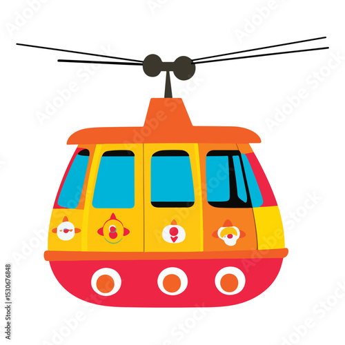 Cable Car Vector illustration 