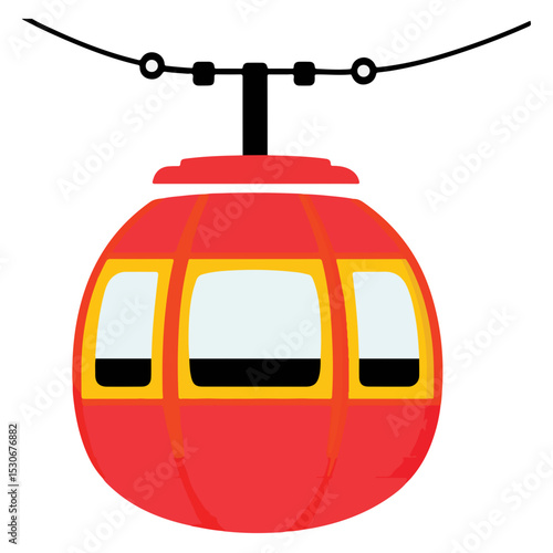 Cable Car Vector illustration 
