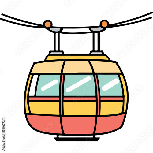 Cable Car Vector illustration 