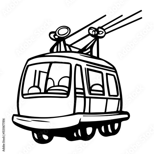 Cable Car Vector illustration 