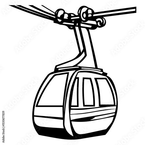 Cable Car Vector illustration 