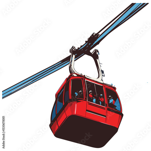 Cable Car Vector illustration 