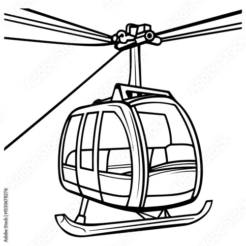 Cable Car Vector illustration 