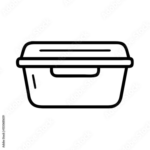 Food storage container for kitchen organization. Practical food storage container with secure lid, ideal for leftovers or meal prep.  Stylish food storage container design perfect for modern kitchens.