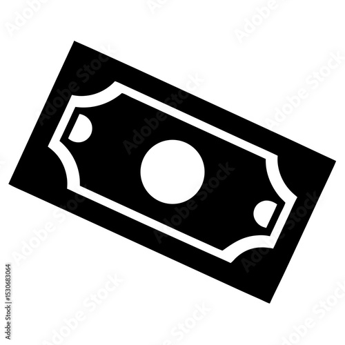 Silhouette of a banknote
