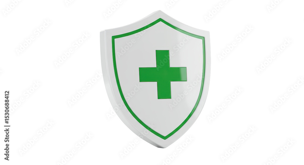Obraz premium Isolated Medical Shield