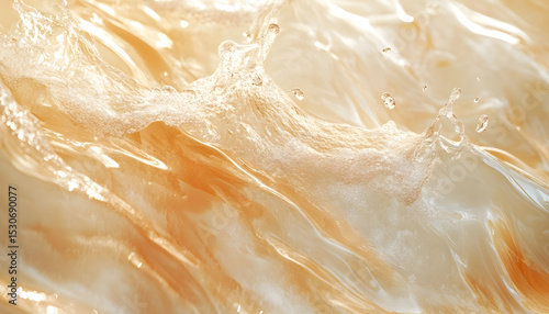 abstract summer banner background transparent beige clear water surface texture with ripples and splashes water waves in sunlight marble background generative ai