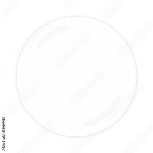 Glossy glass button transparent and overlay effect. Minimalist Modern UI element.