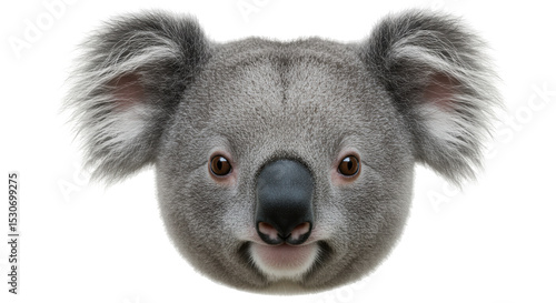 Photography Isolated Koala Face