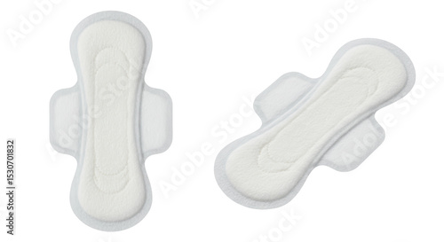 Isolated Sanitary Napkins