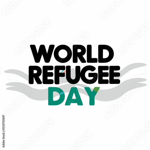 World refugee day awareness graphic