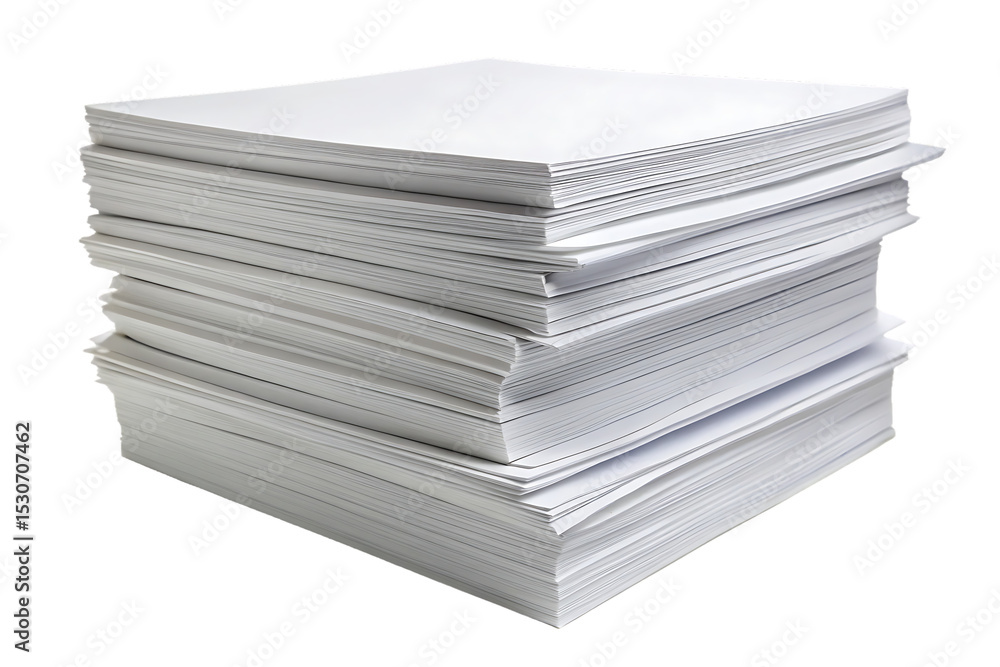 stacked pile of a4 white paper sheets isolated on white background stacked pile of a4 white paper sheets isolated on white background