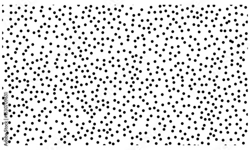 Vector illustration seamless small polka dot pattern, hand drawn irregular dots texture, black and white, artistic sketch doodle, textile design, minimalistic surface pattern.