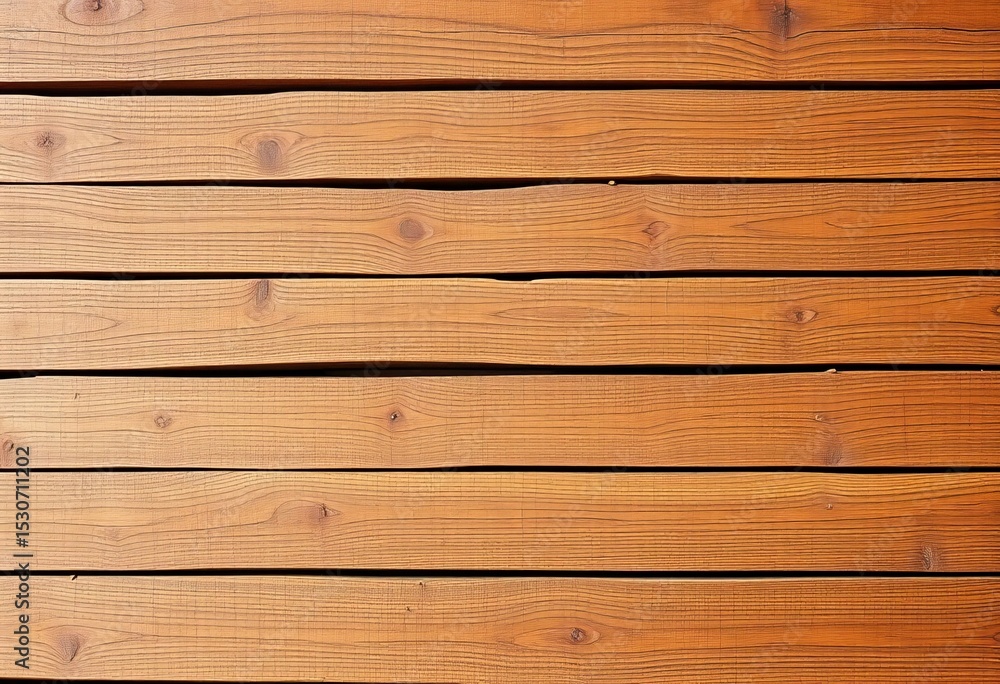 Fototapeta premium Rustic brown wood planks, weathered texture, natural grain, timber, surface