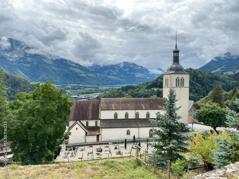 Fototapeta premium Town Gruyères, Switzerland