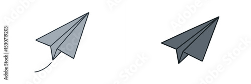 Creative paper airplanes soaring through the air in a playful artistic representation of flight dynamics