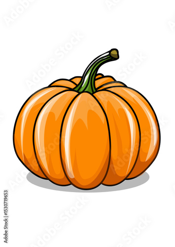illustration of a cute pumpkin