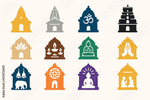 Buddhist Temple Icon Variety Pack