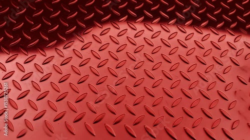 Red metal diamond plate