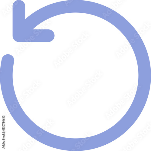 Картината върху платно Undo Alt  Thin Filled  Icon