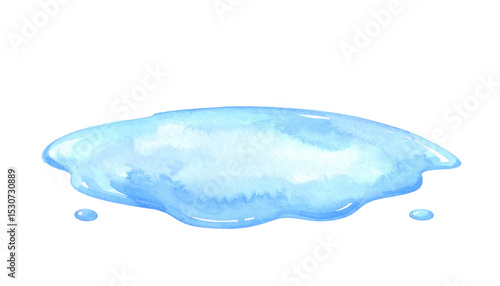水たまり（水彩画テクスチャ）