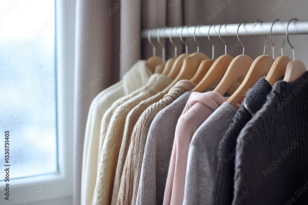 Obraz premium Seasonal Wardrobe Rotation System Climate Adaptive