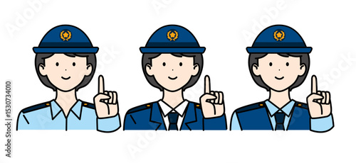 女性警察官 制服3セット1 ポイント