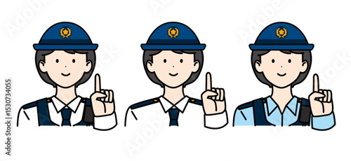 女性警察官 制服3セット2 ポイント