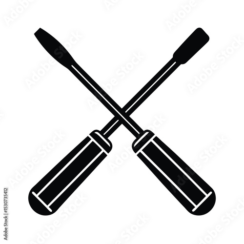 Chisel tools vector silhouette