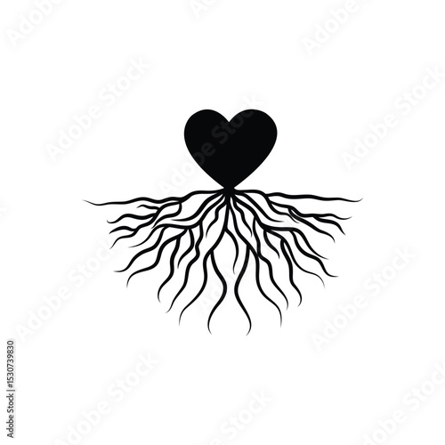 heart with wings vector illustration