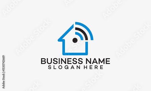 Home Wifi Network Logo designs concept