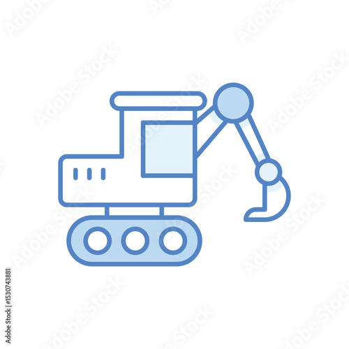 Wheelbarrow Vector icon