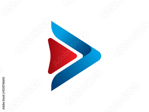 A visually striking logo, featuring a stylized arrowhead symbol with fluid shapes and gradients in vibrant red and blue, exuding a sense of movement and innovation. Free Download A visually striking logo, featuring a stylized arrowhead symbol with fluid shapes and gradients in vibrant red and blue, exuding a sense of movement and innovation. - GFXLoad