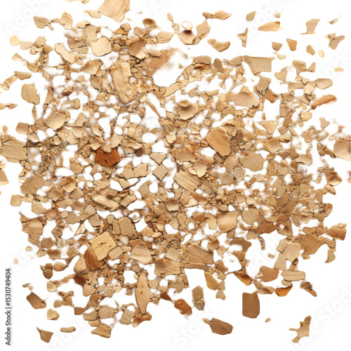 Beige stone fragments scattered texture background