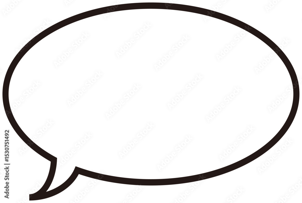 Simple Round Speech Bubble Icon Simple Round Speech Bubble Icon