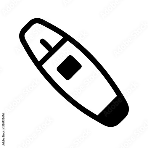 Wakeboard Icon Vector:
Minimal black wakeboard vector icon, perfect for water sports, extreme sports, and summer activity designs.