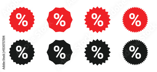 Discount icon, Percentage, finance percent offer tag, Shopping Sale label, promotion commission icons button, vector, sign, symbol, logo, Discount, percentage icon symbol on white background