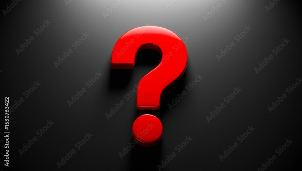 question mark on red question mark on red