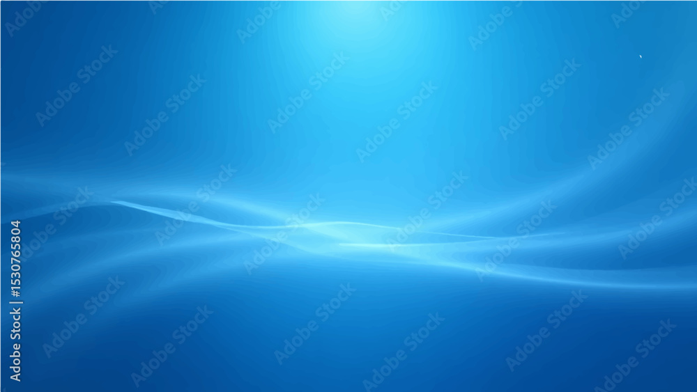 Obraz premium Abstract sky blue gradient smooth light lines background. Vector illustration .