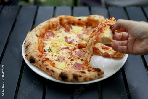 pizza on a plate