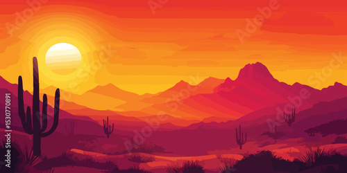 Abstract geometric design with overlapping shapes and lines in shades of orange and purple on a light gray background
