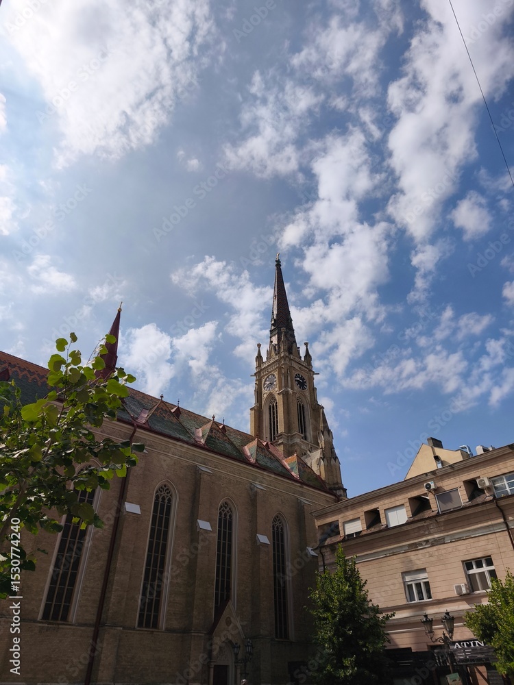 Obraz premium Church of the Name of Mary Novi Sad, June 15.6.2025