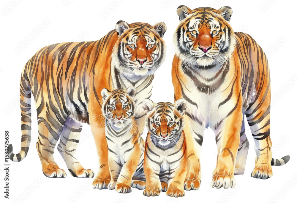Obraz premium PNG Tiger wildlife animal mammal.