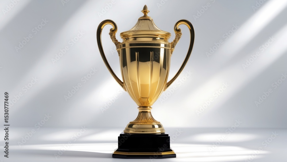 Champion trophy isolated on white background. Champion trophy isolated on white background.