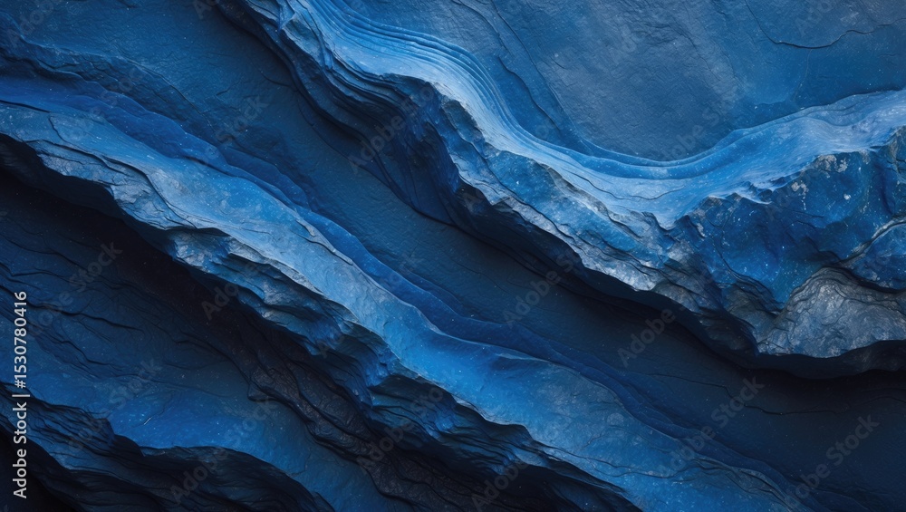 Naklejka premium Classic blue slate background or natural stone texture. Serving board close-up. 2020 color of the year. Colorful concept. Top-down view.
