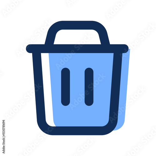 delete filled line icon