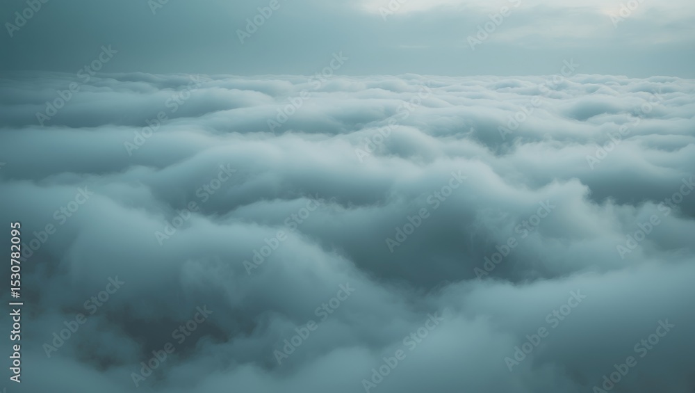Obraz premium Close-up of grey gloomy clouds with textured cloudy background